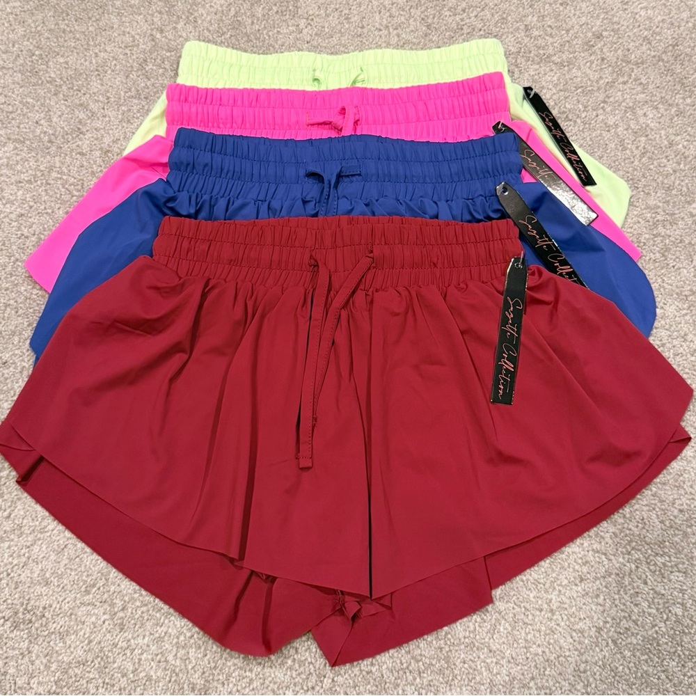 NWT Suzette Collection Girls size large 10/12 bundle of 4 Flyaway shorts